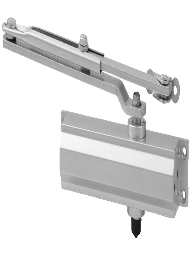 Link Door Closer for Wooden Doors and Aluminum Doors | Half Moon | 500000 Cycle Tested | Door Weight up to 65 Kg - Door Closer for Home & Office (Silver) Pack of 1 - Image 1